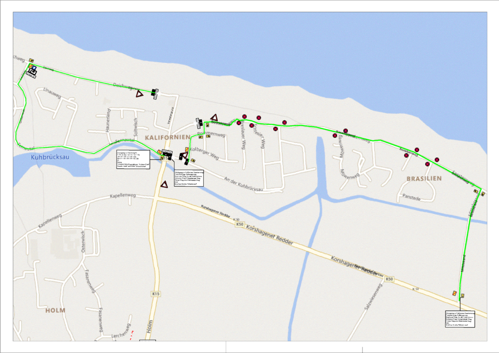 Sperrung und Umleitung Binnenpromenade